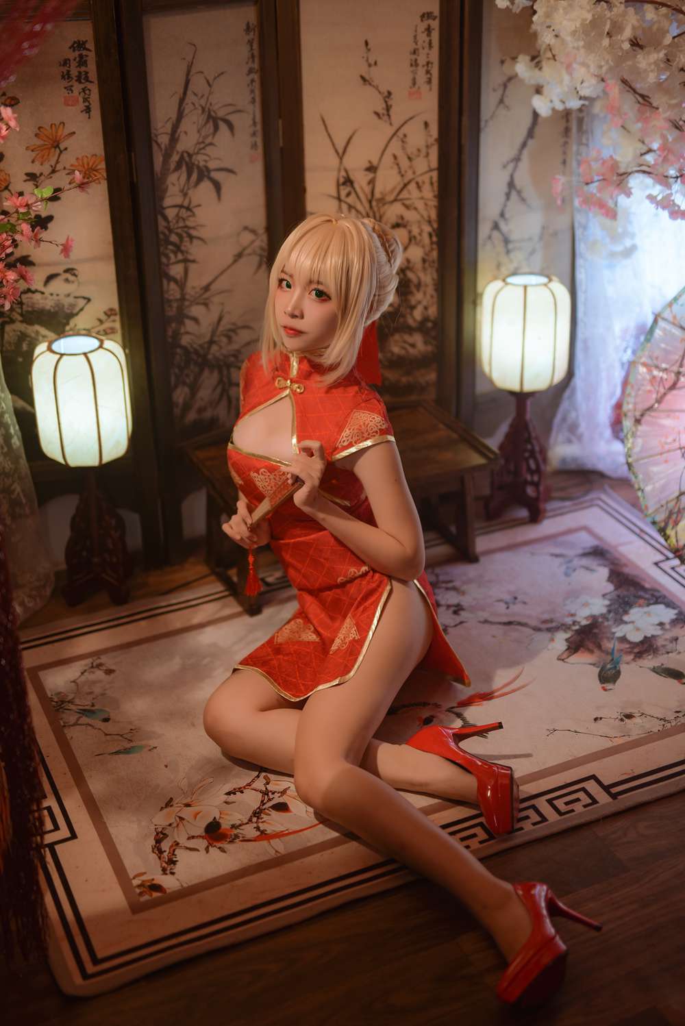 图片[18]-网红Coser@二佐Nisa Fate尼禄旗袍 在线浏览 – 速更版-美库