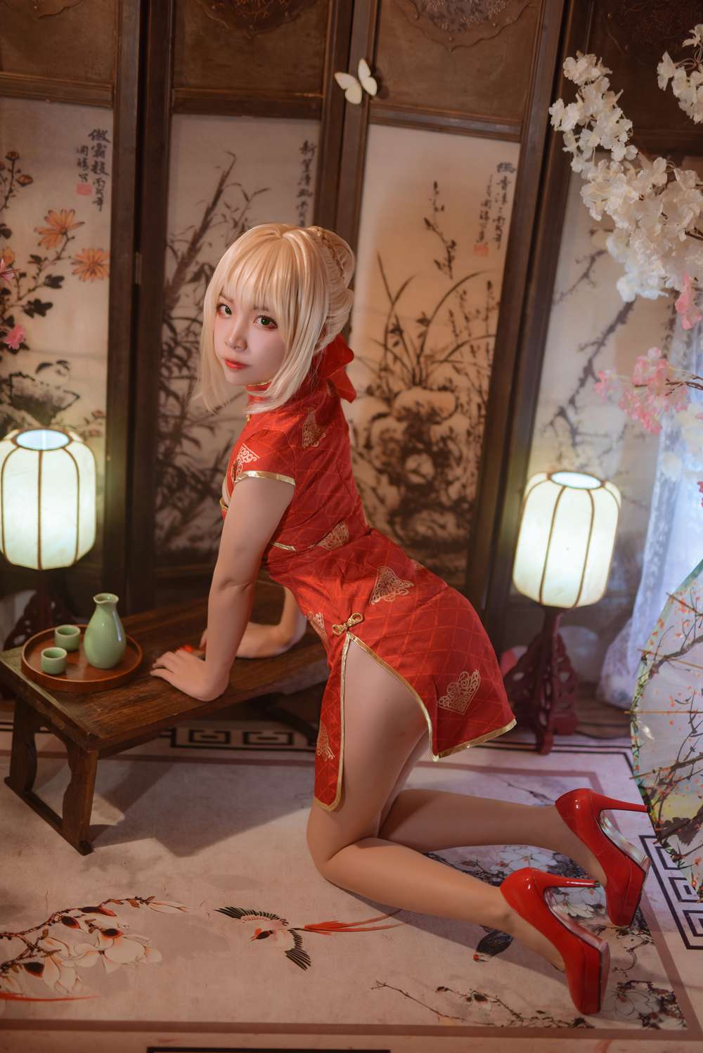 图片[19]-网红Coser@二佐Nisa Fate尼禄旗袍 在线浏览 – 速更版-美库