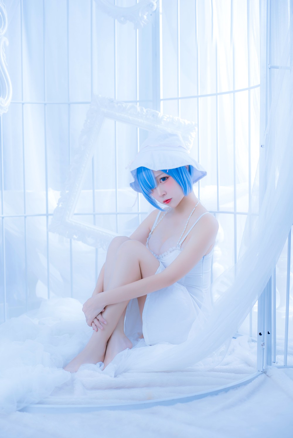 图片[19]-网红Coser@二佐Nisa 雷姆白裙 在线浏览 – 速更版-美库