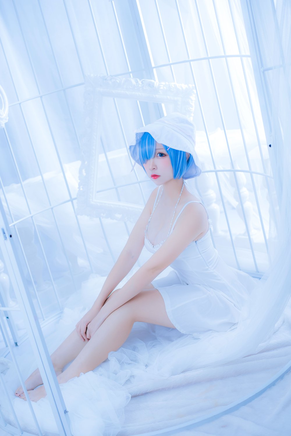图片[20]-网红Coser@二佐Nisa 雷姆白裙 在线浏览 – 速更版-美库