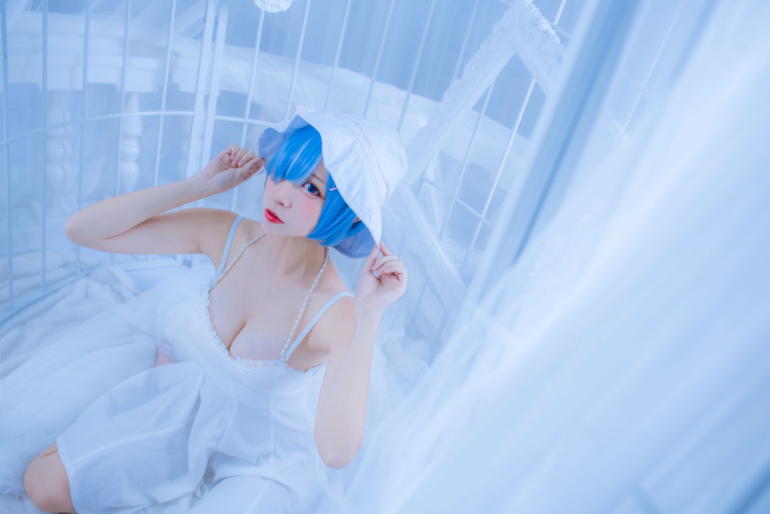 图片[24]-网红Coser@二佐Nisa 雷姆白裙 在线浏览 – 速更版-美库