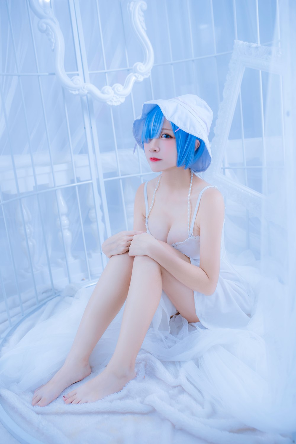 图片[26]-网红Coser@二佐Nisa 雷姆白裙 在线浏览 – 速更版-美库