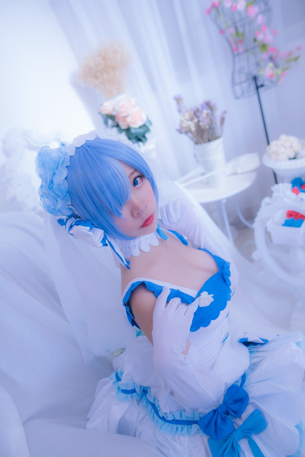 图片[10]-网红Coser@二佐Nisa 雷姆花嫁 在线浏览 – 速更版-美库
