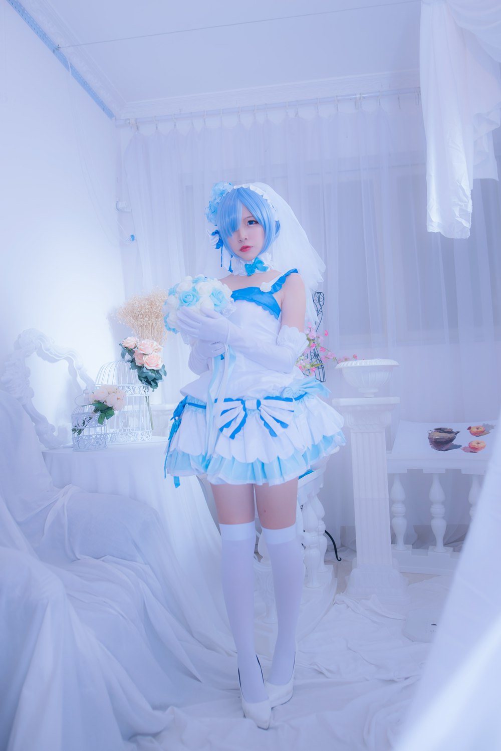 图片[11]-网红Coser@二佐Nisa 雷姆花嫁 在线浏览 – 速更版-美库