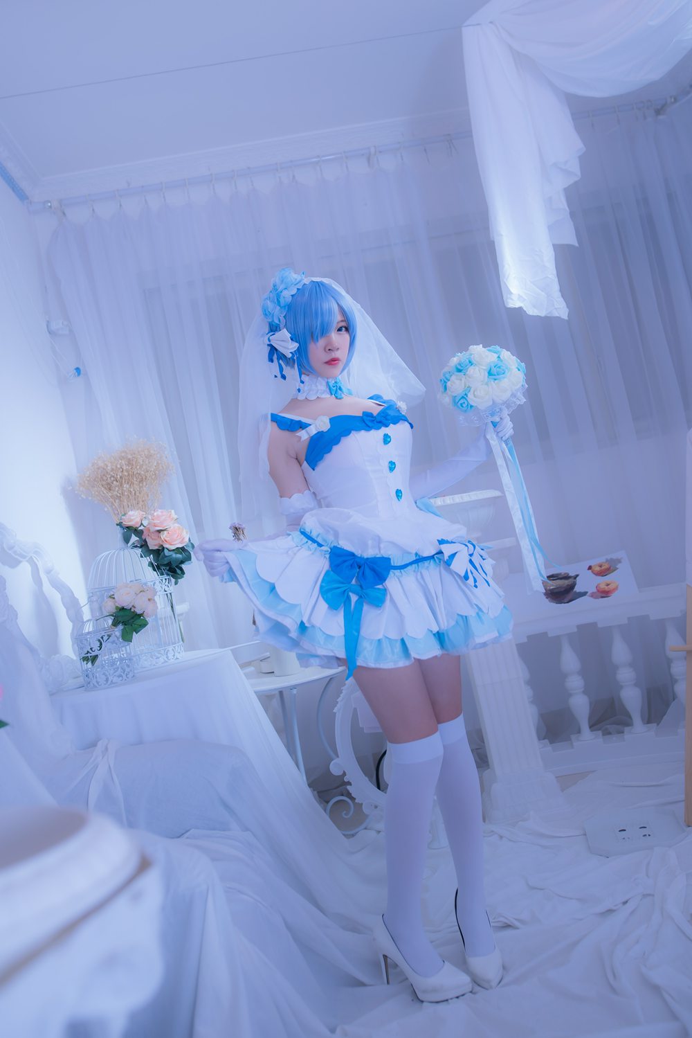 图片[12]-网红Coser@二佐Nisa 雷姆花嫁 在线浏览 – 速更版-美库