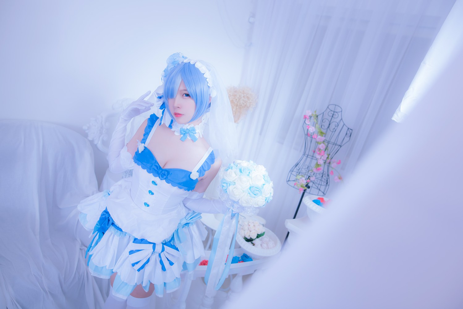 图片[13]-网红Coser@二佐Nisa 雷姆花嫁 在线浏览 – 速更版-美库