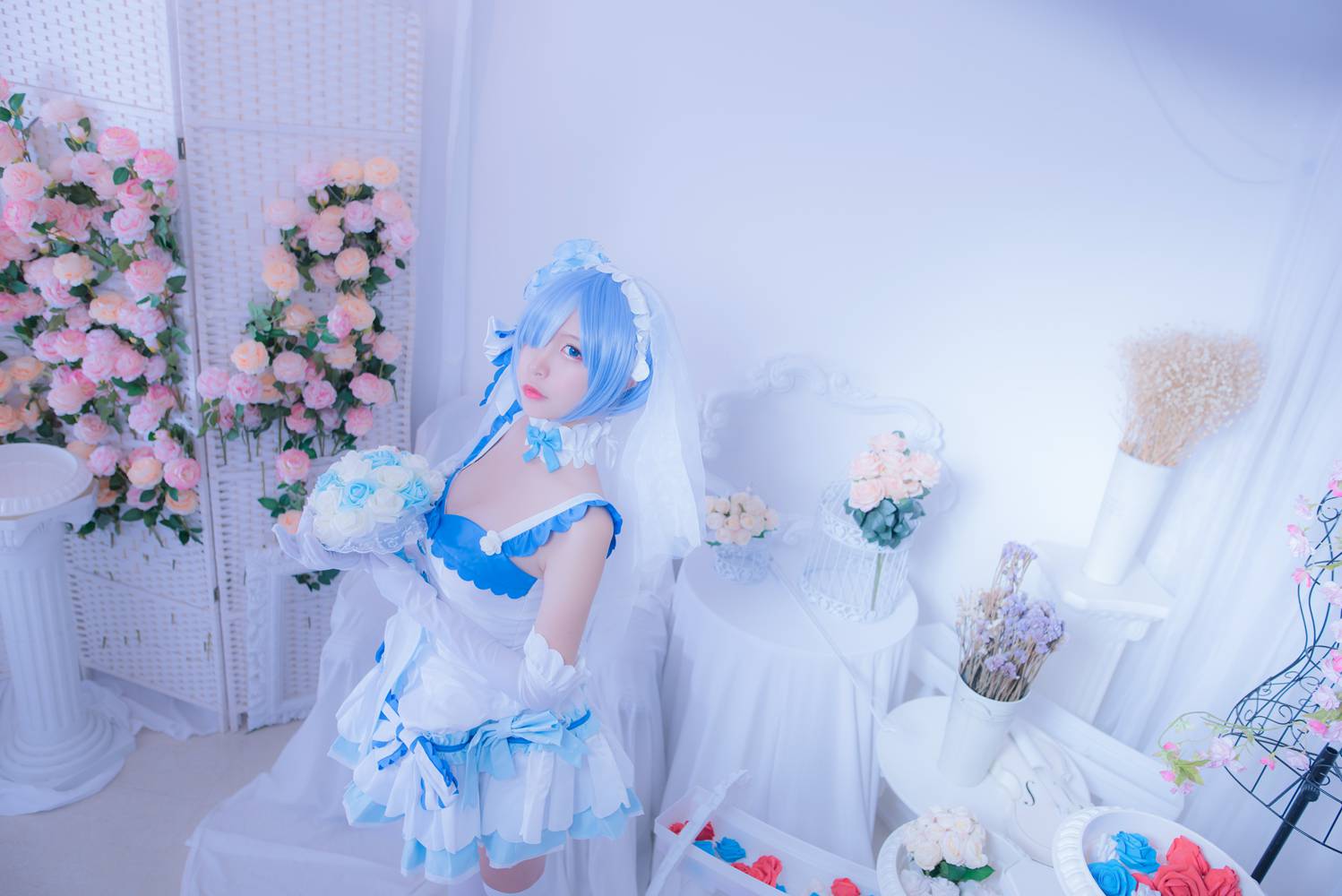 图片[14]-网红Coser@二佐Nisa 雷姆花嫁 在线浏览 – 速更版-美库