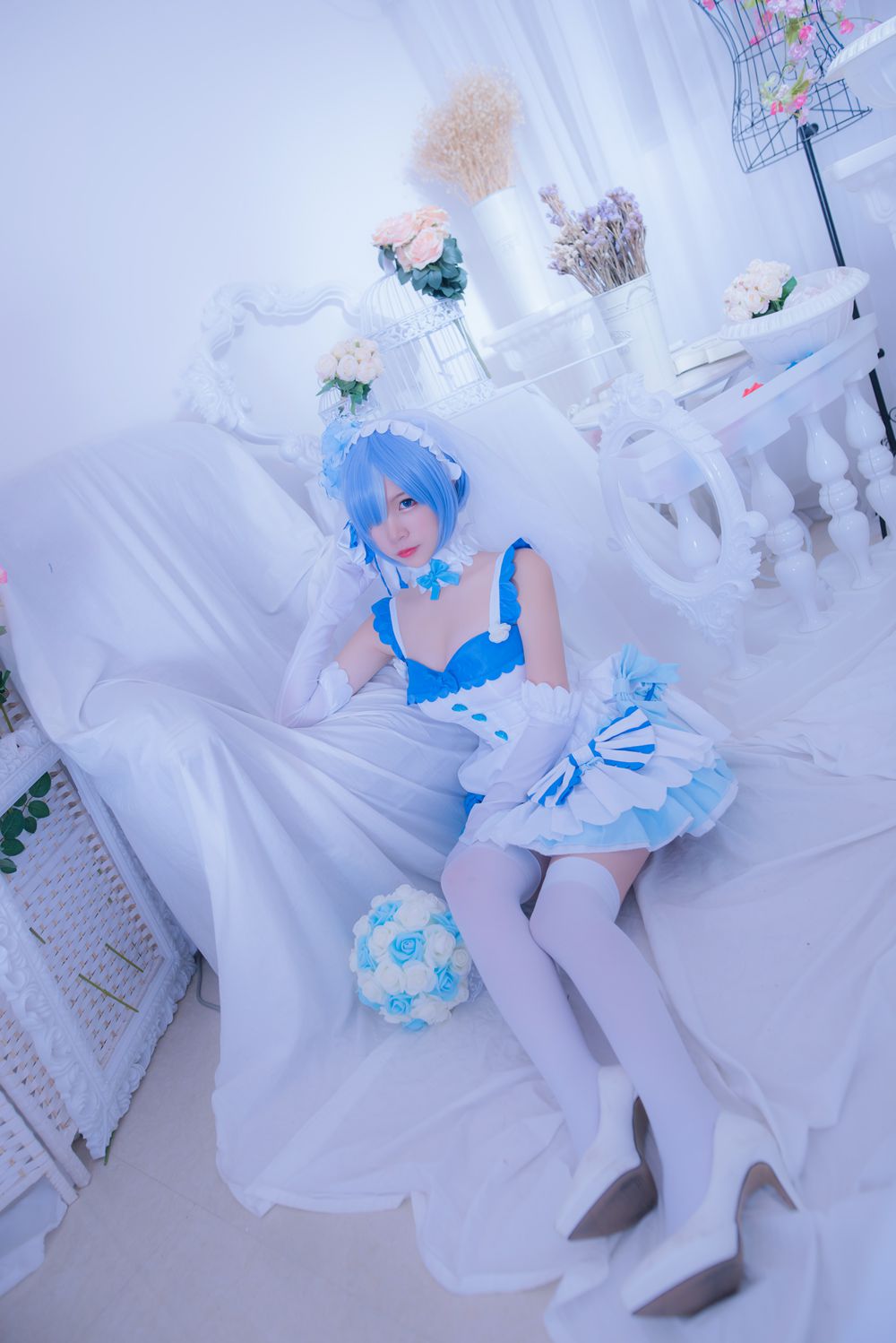 图片[15]-网红Coser@二佐Nisa 雷姆花嫁 在线浏览 – 速更版-美库