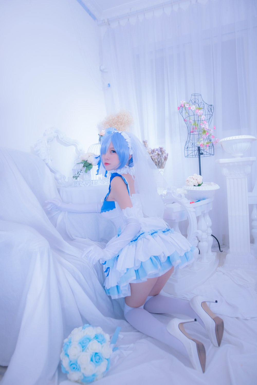 图片[18]-网红Coser@二佐Nisa 雷姆花嫁 在线浏览 – 速更版-美库