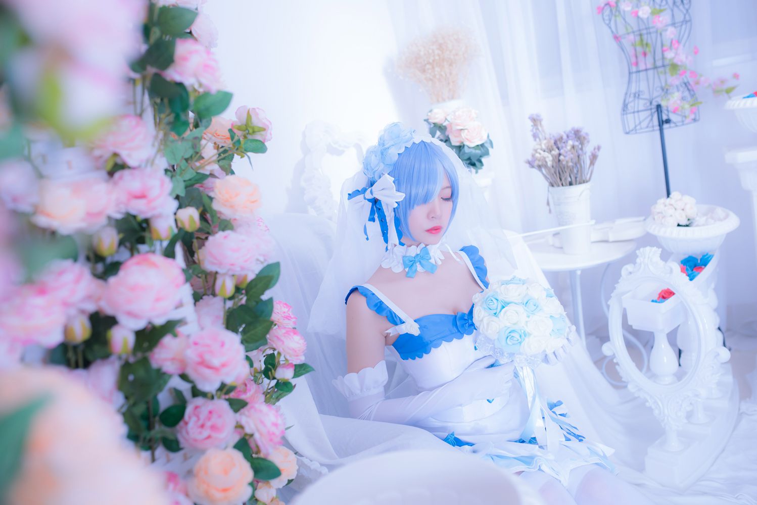 图片[23]-网红Coser@二佐Nisa 雷姆花嫁 在线浏览 – 速更版-美库