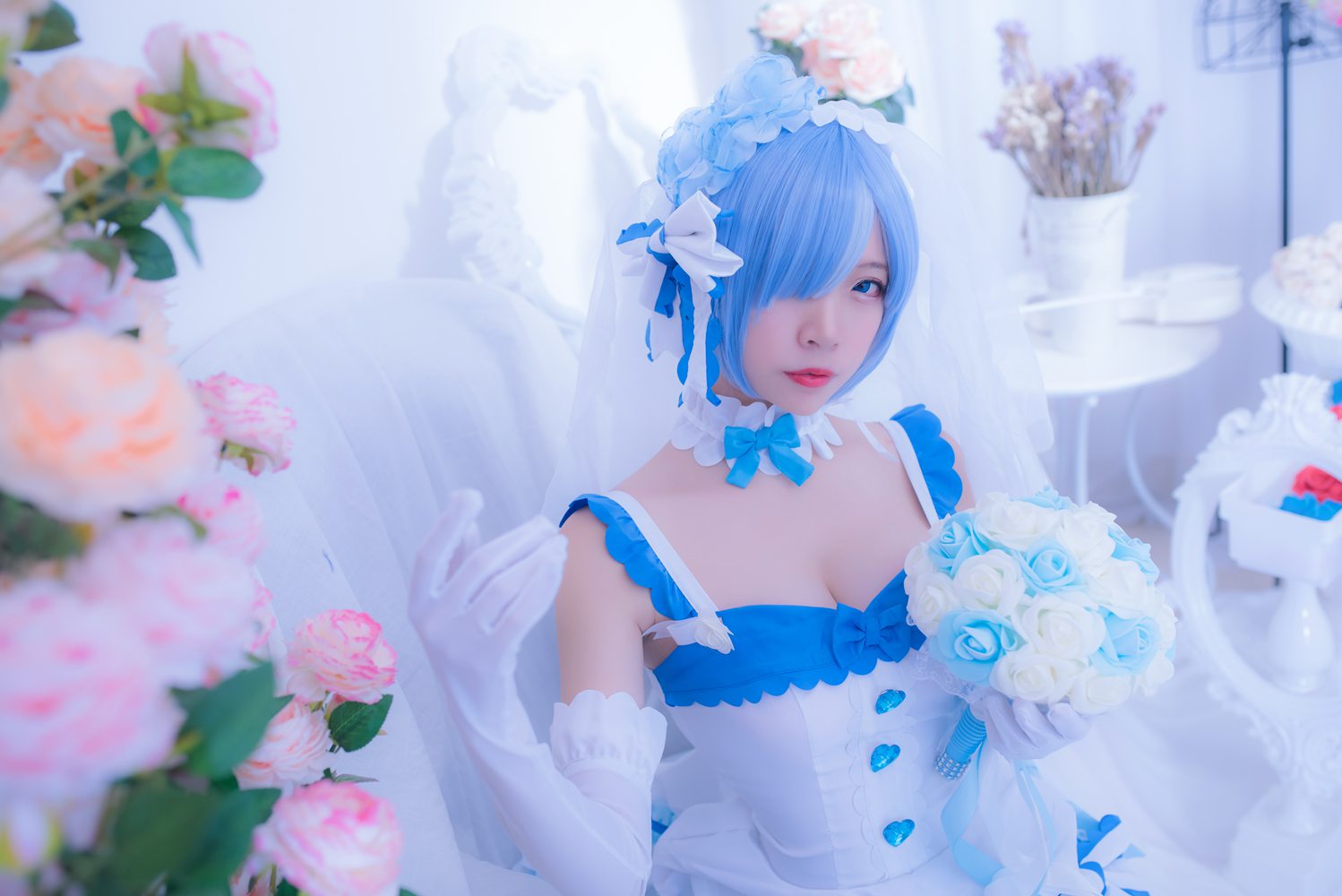 图片[24]-网红Coser@二佐Nisa 雷姆花嫁 在线浏览 – 速更版-美库
