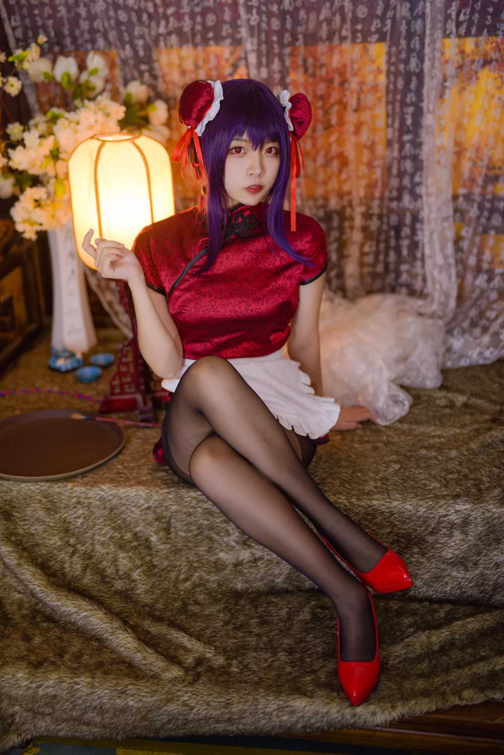 图片[10]-网红Coser@二佐Nisa 女主学姐旗袍 在线浏览 – 速更版-美库