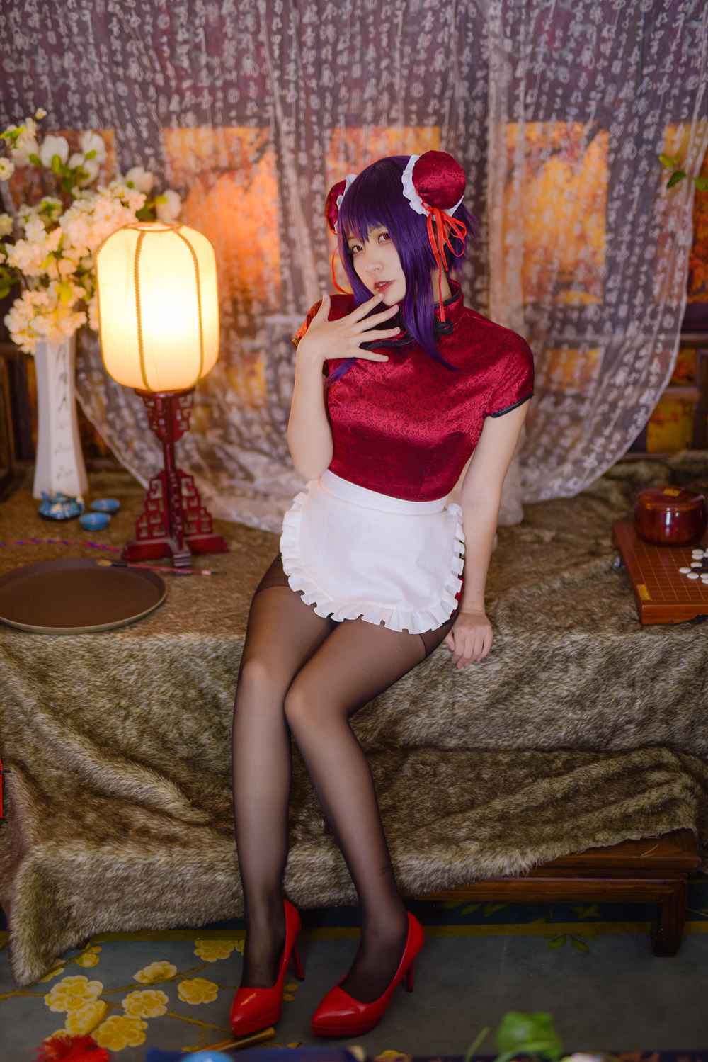 图片[11]-网红Coser@二佐Nisa 女主学姐旗袍 在线浏览 – 速更版-美库