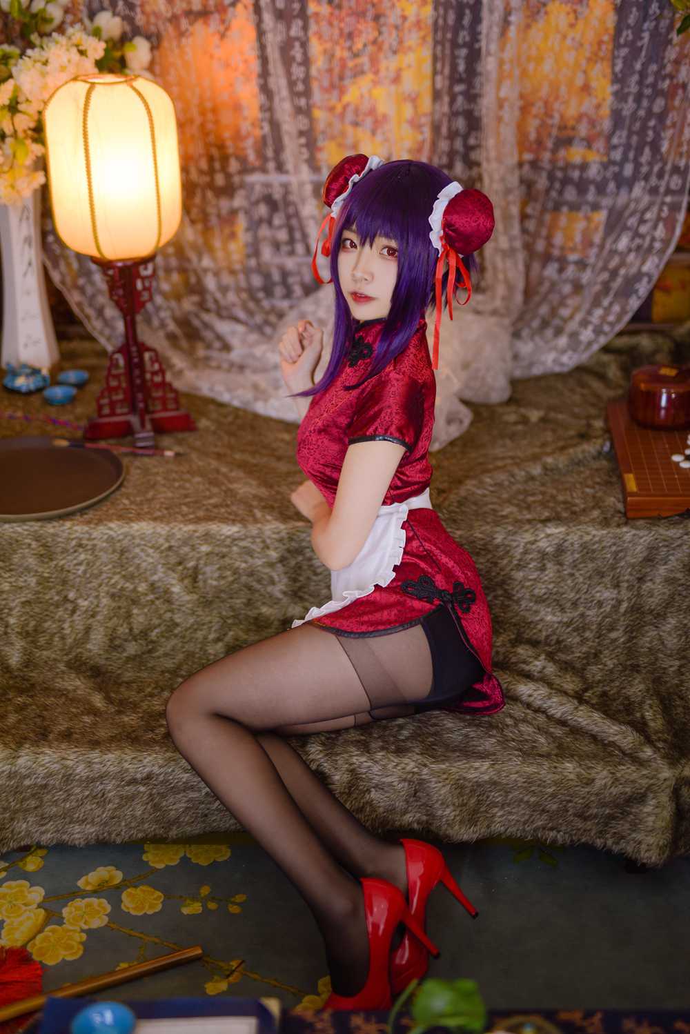 图片[12]-网红Coser@二佐Nisa 女主学姐旗袍 在线浏览 – 速更版-美库