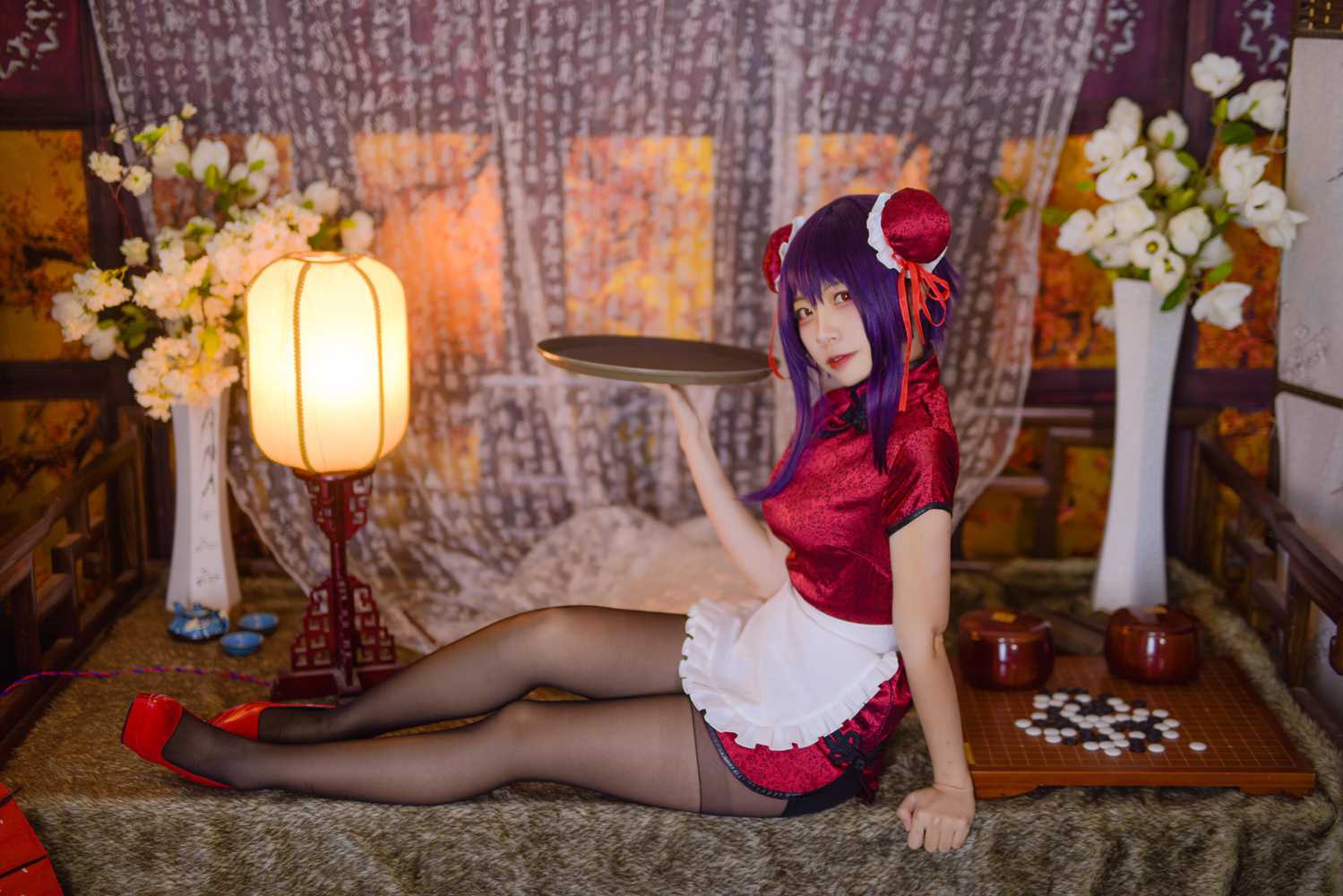 图片[13]-网红Coser@二佐Nisa 女主学姐旗袍 在线浏览 – 速更版-美库