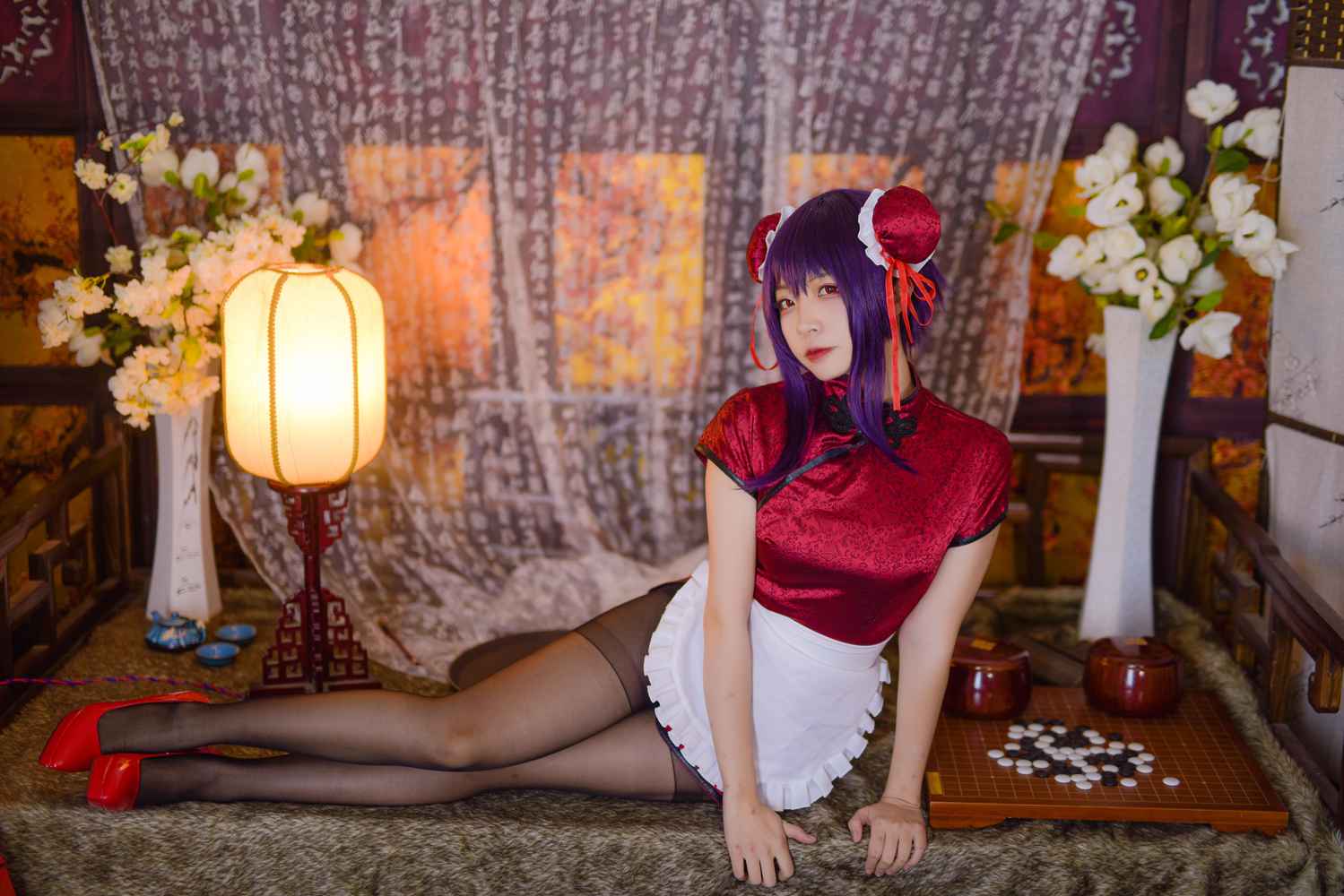 图片[14]-网红Coser@二佐Nisa 女主学姐旗袍 在线浏览 – 速更版-美库