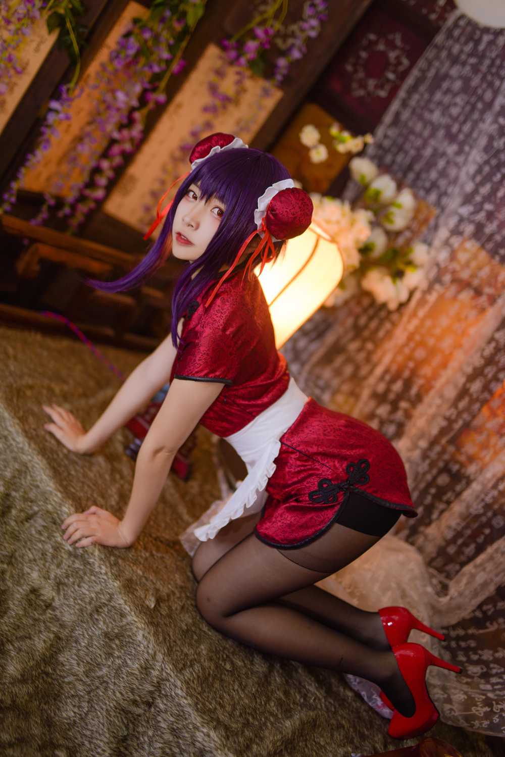 图片[15]-网红Coser@二佐Nisa 女主学姐旗袍 在线浏览 – 速更版-美库