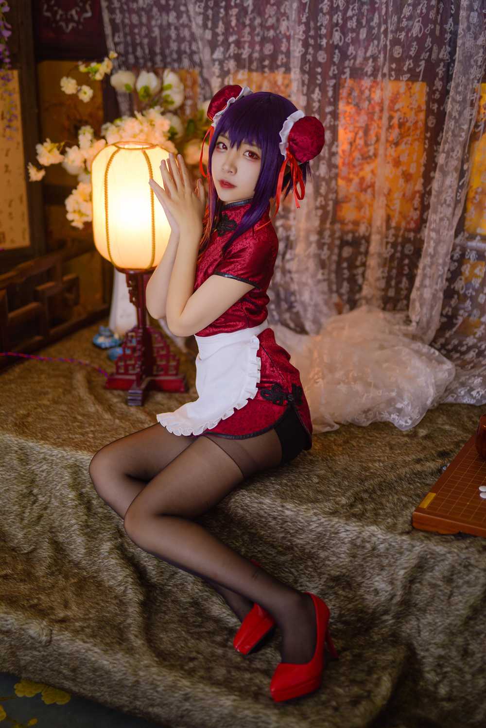 图片[17]-网红Coser@二佐Nisa 女主学姐旗袍 在线浏览 – 速更版-美库