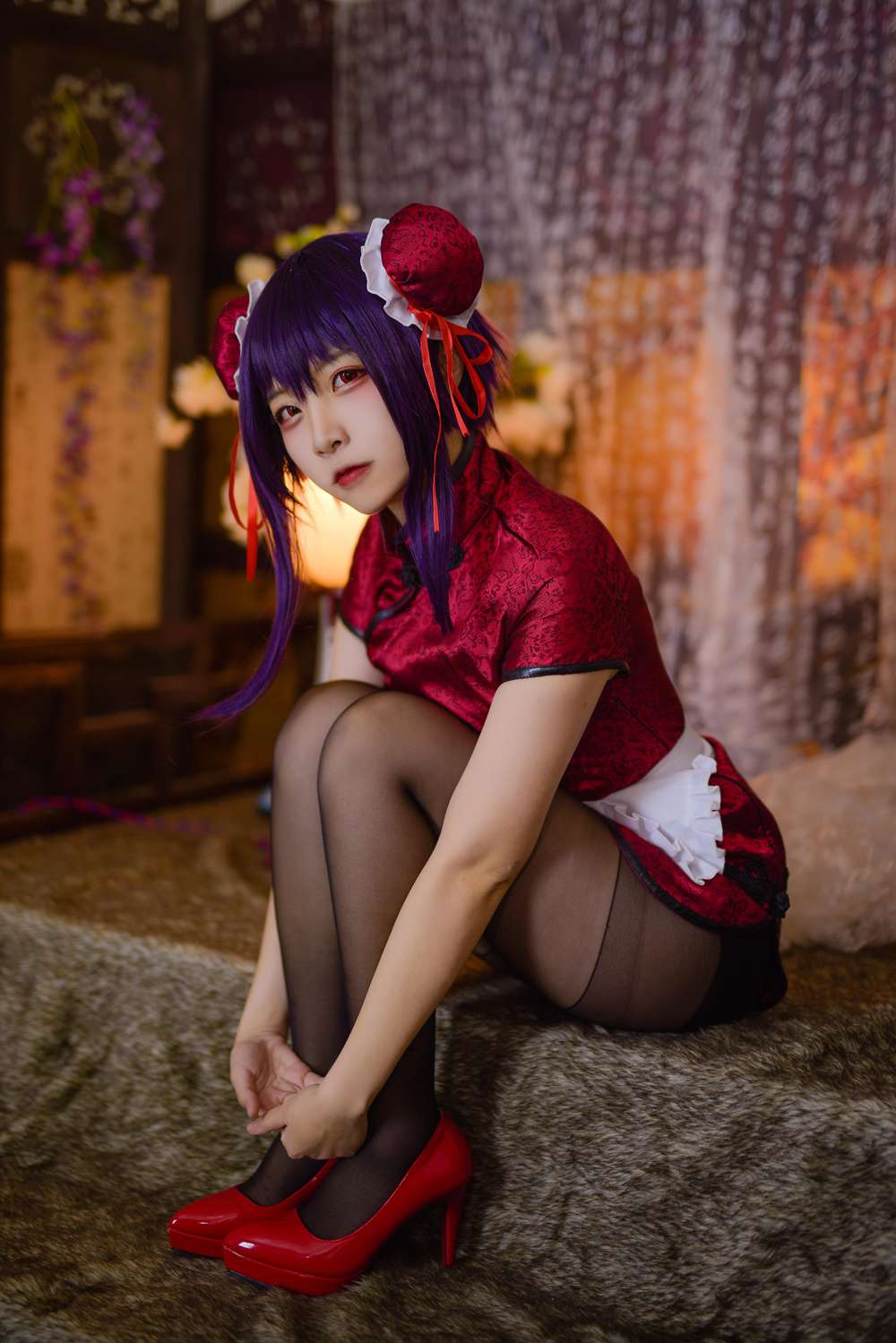 图片[18]-网红Coser@二佐Nisa 女主学姐旗袍 在线浏览 – 速更版-美库