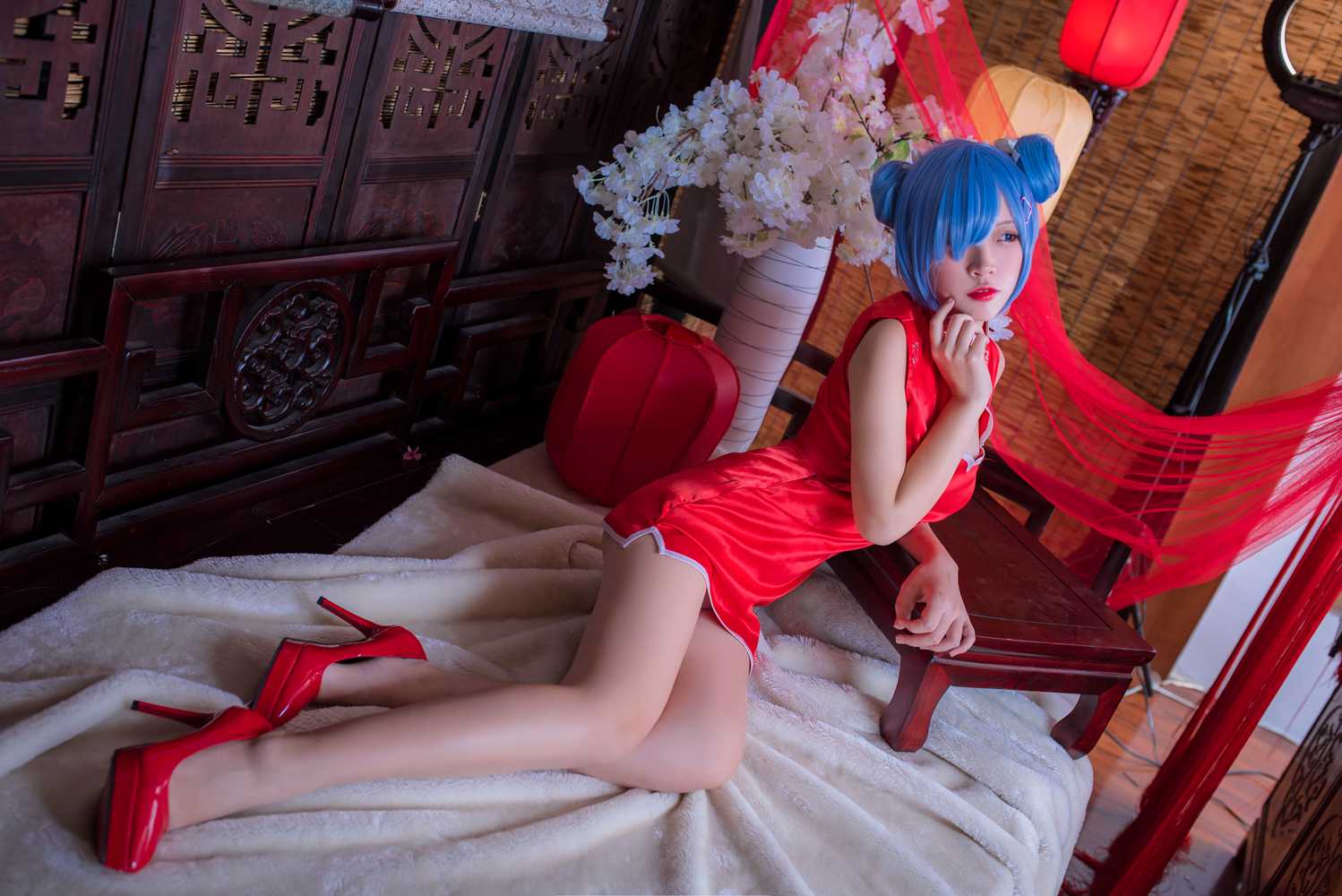 图片[10]-网红Coser@二佐Nisa 蕾姆旗袍 在线浏览 – 速更版-美库