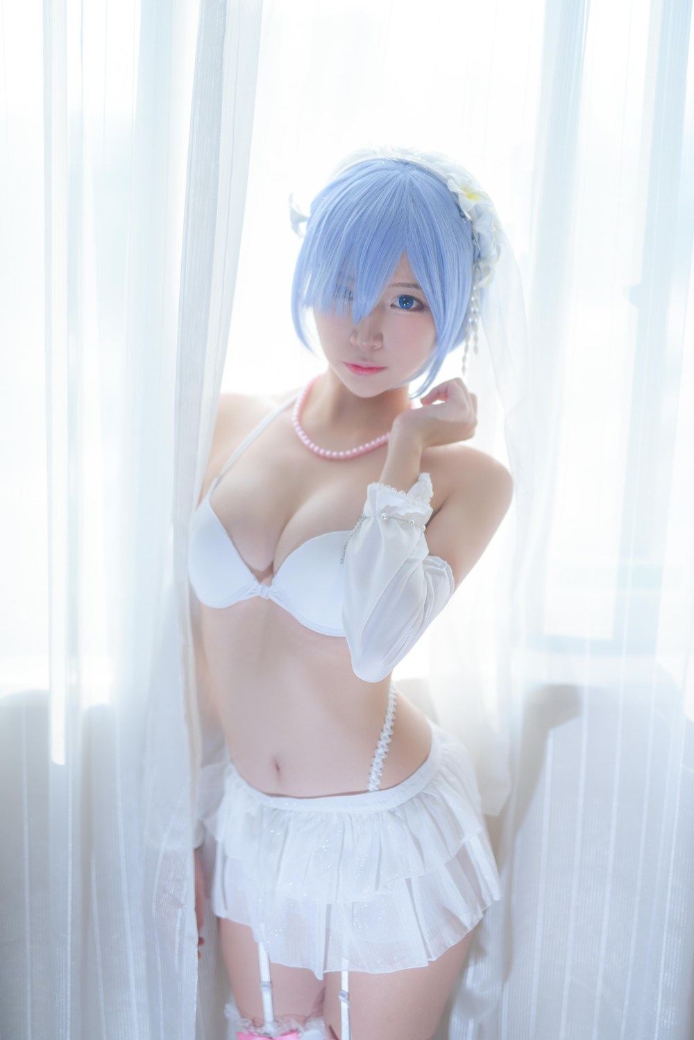图片[14]-网红Coser@二佐Nisa 蕾姆婚纱 在线浏览 – 速更版-美库