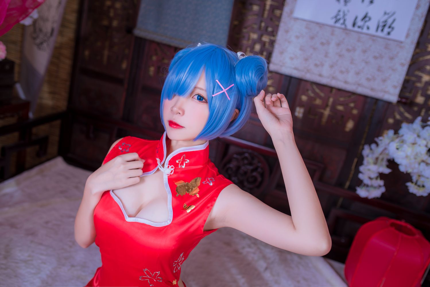 图片[20]-网红Coser@二佐Nisa 蕾姆旗袍 在线浏览 – 速更版-美库