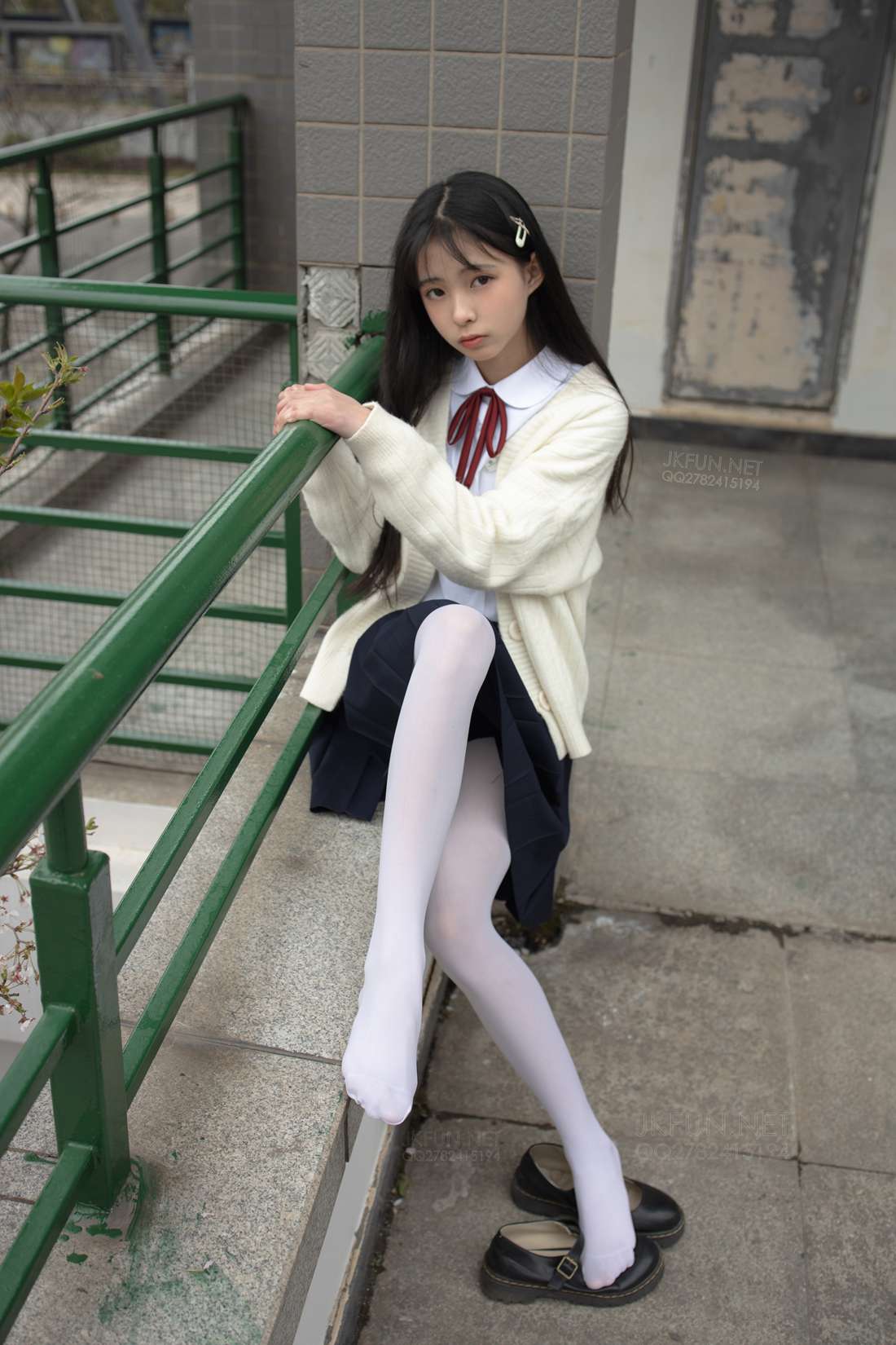 图片[2]-[森萝财团写真] JKFUN-001 甜米 纯纯的白丝学妹 在线浏览-翎羽暗房