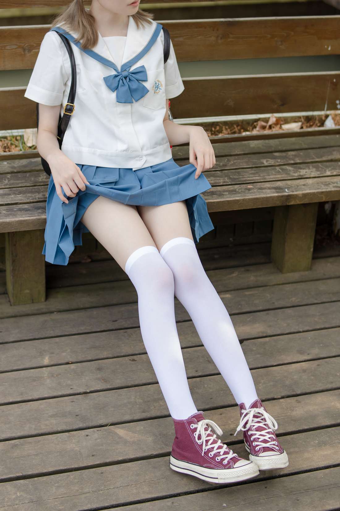 图片[22]-[森萝财团写真] JKFUN-025 默陌&Aika  80D白丝过膝袜 在线浏览 – 速更版-美库