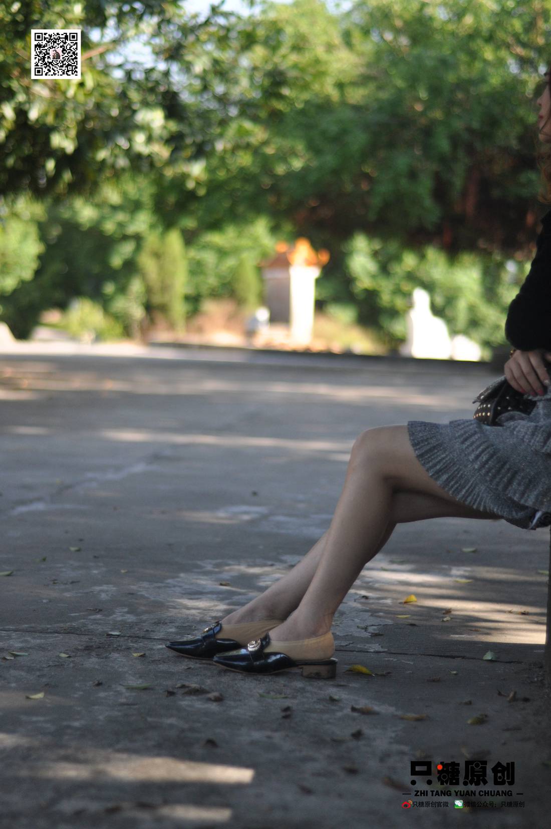 图片[59]-[只糖棉袜] NO.002 婷婷－短裙与薄棉船袜 在线浏览 – 速更版-美库