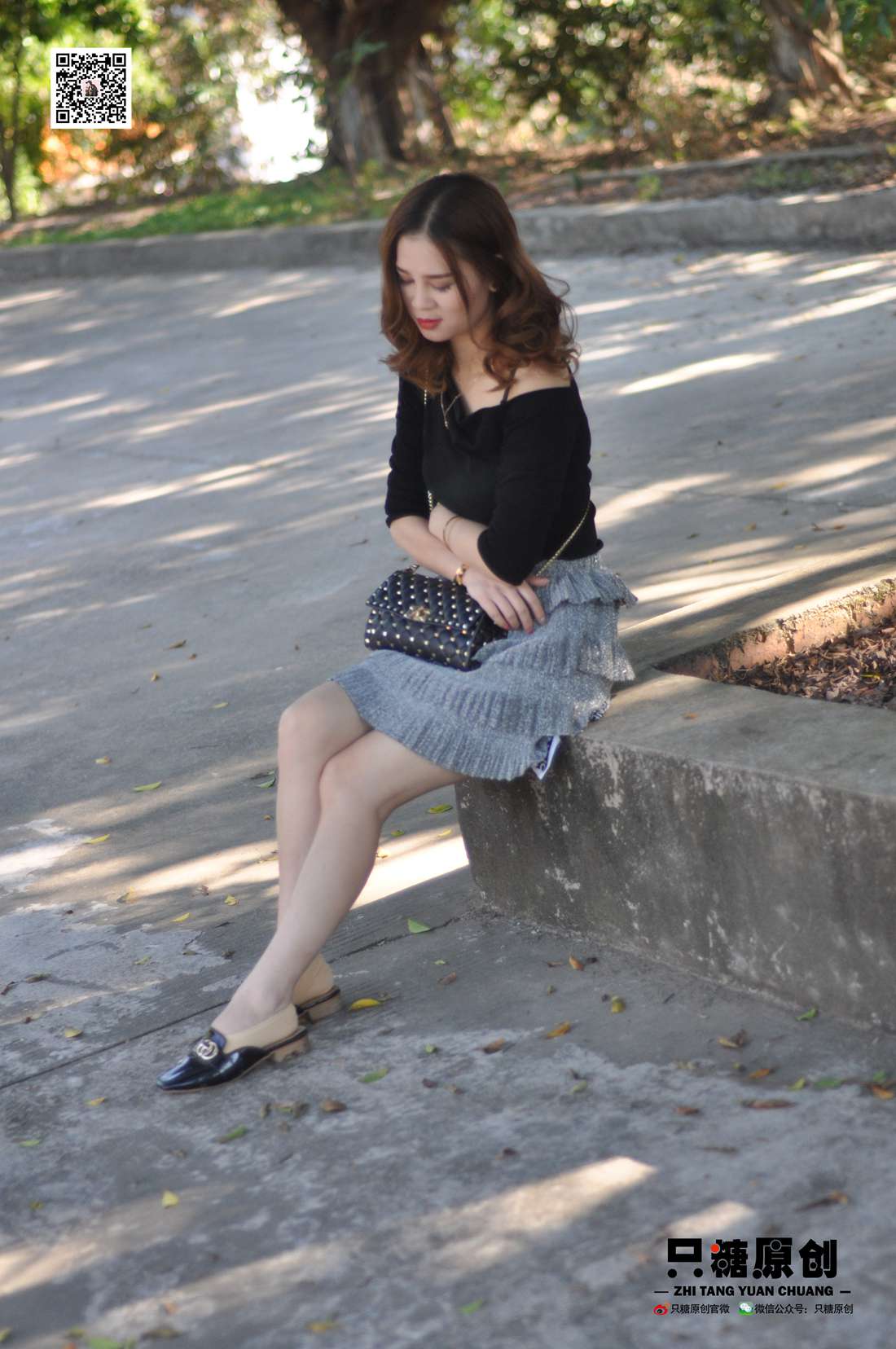 图片[32]-[只糖棉袜] NO.002 婷婷－短裙与薄棉船袜 在线浏览 – 速更版-美库