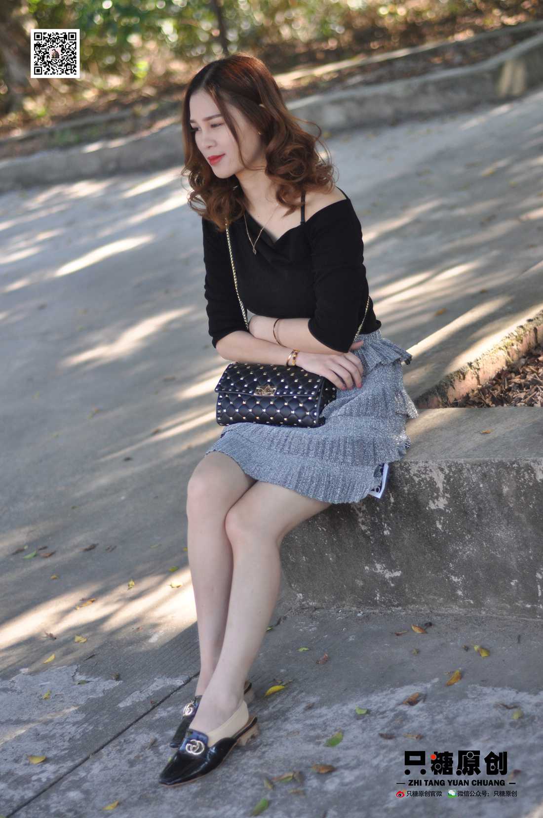 图片[75]-[只糖棉袜] NO.002 婷婷－短裙与薄棉船袜 在线浏览 – 速更版-美库