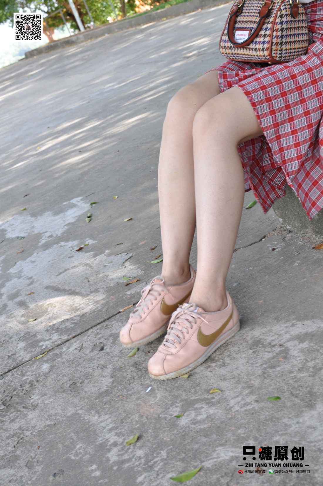 图片[80]-[只糖棉袜] NO.001 诗诗－格子裙休闲风 在线浏览 – 速更版-美库
