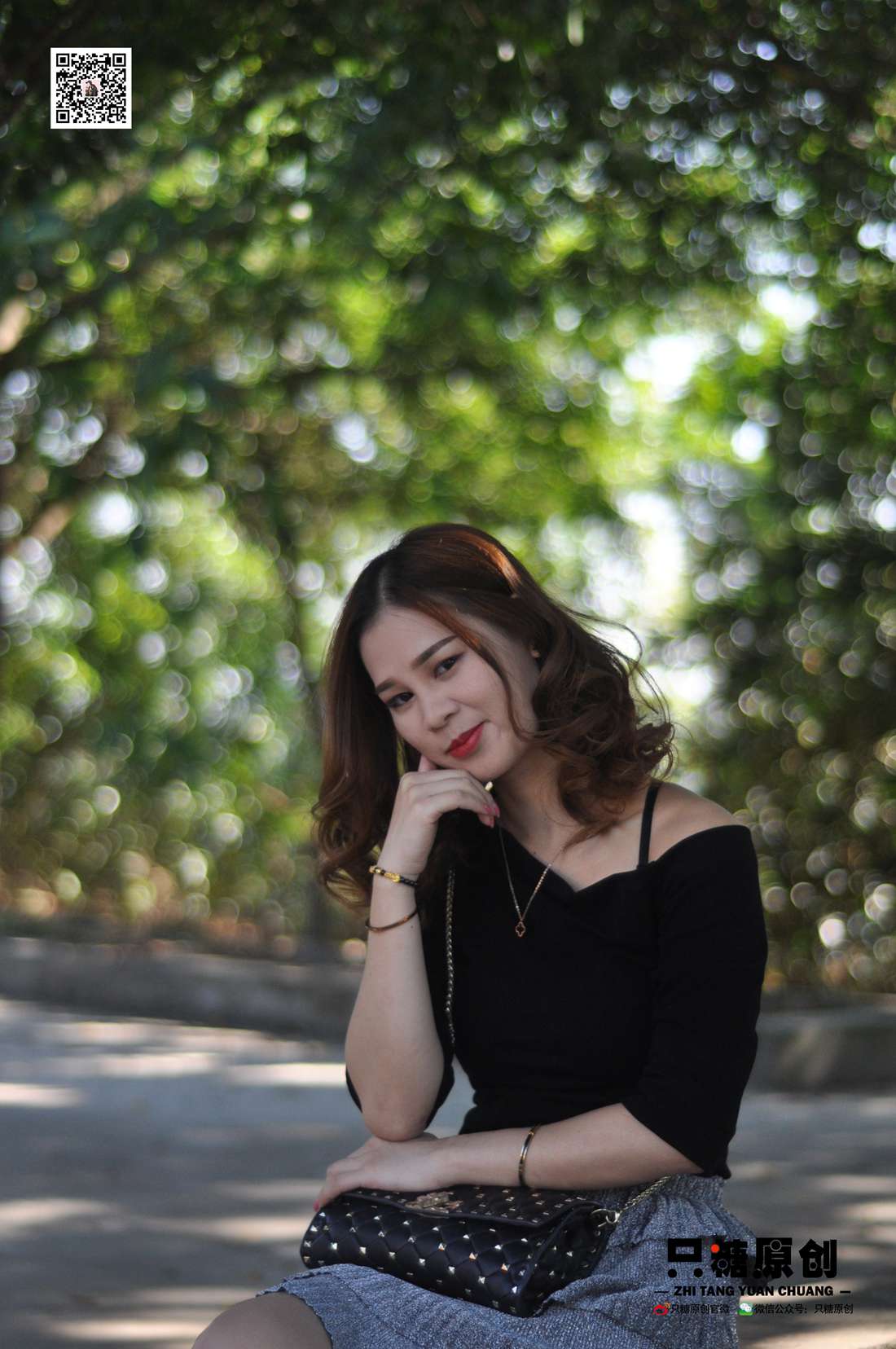 图片[5]-[只糖棉袜] NO.002 婷婷－短裙与薄棉船袜 在线浏览 – 速更版-美库