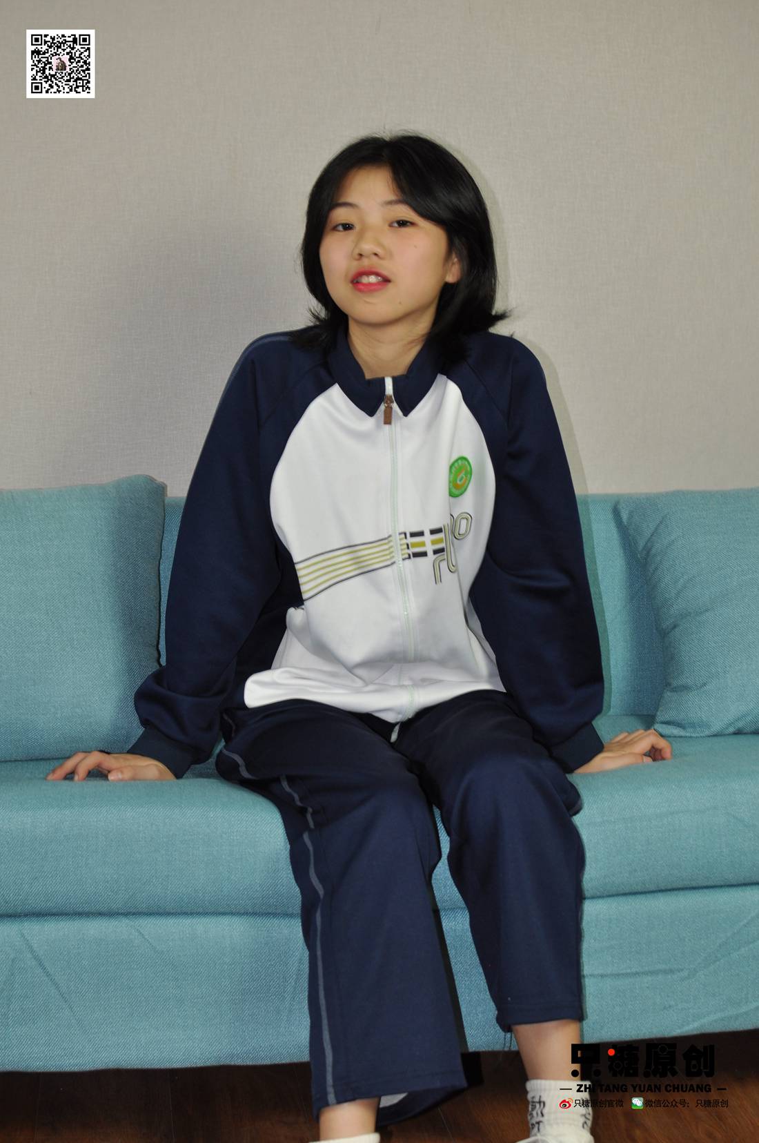 图片[101]-[只糖棉袜] NO.003 嘉欣－运动风白棉袜 在线浏览 – 速更版-美库