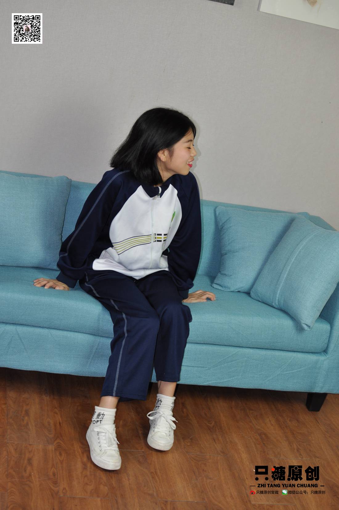 图片[129]-[只糖棉袜] NO.003 嘉欣－运动风白棉袜 在线浏览 – 速更版-美库