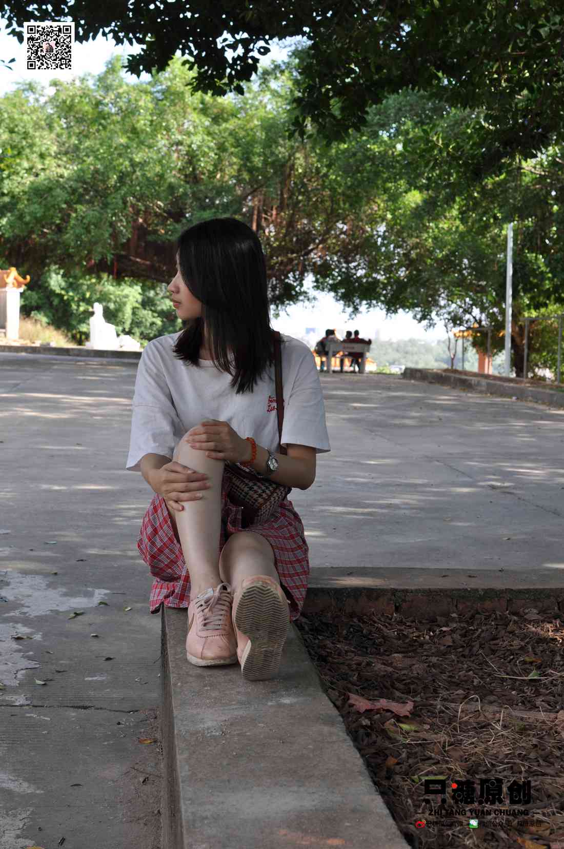 图片[5]-[只糖棉袜] NO.001 诗诗－格子裙休闲风 在线浏览 – 速更版-美库