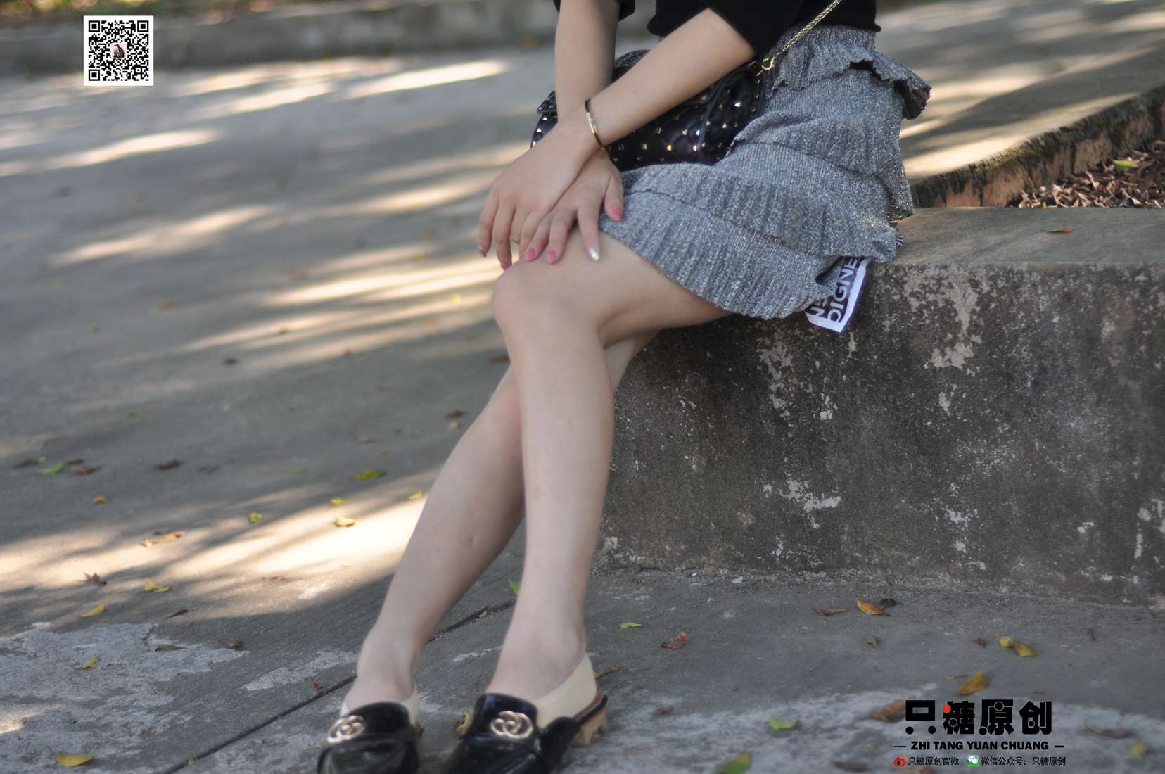 图片[67]-[只糖棉袜] NO.002 婷婷－短裙与薄棉船袜 在线浏览 – 速更版-美库