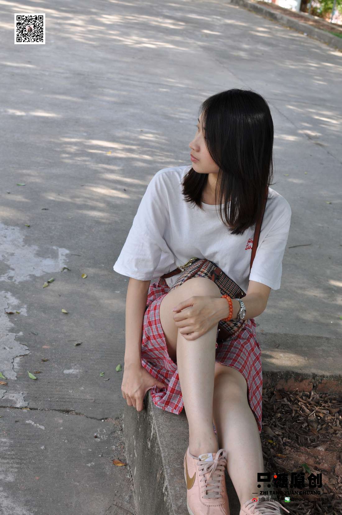 图片[90]-[只糖棉袜] NO.001 诗诗－格子裙休闲风 在线浏览 – 速更版-美库