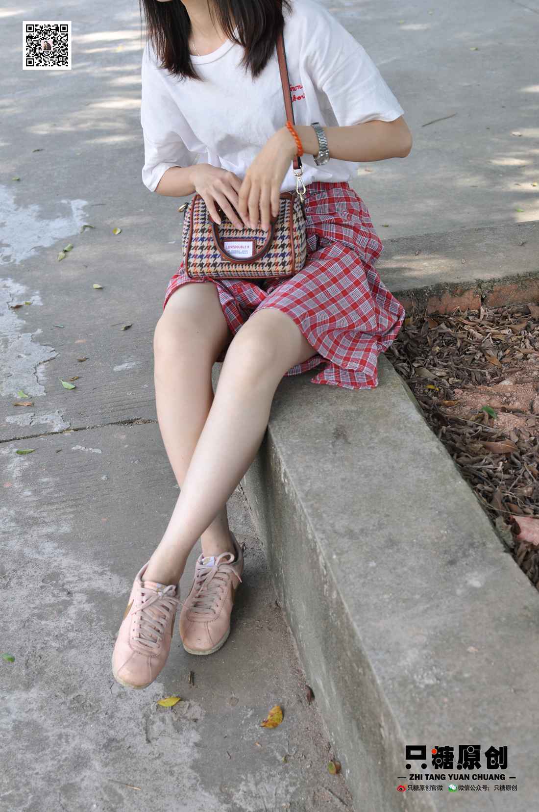 图片[60]-[只糖棉袜] NO.001 诗诗－格子裙休闲风 在线浏览 – 速更版-美库