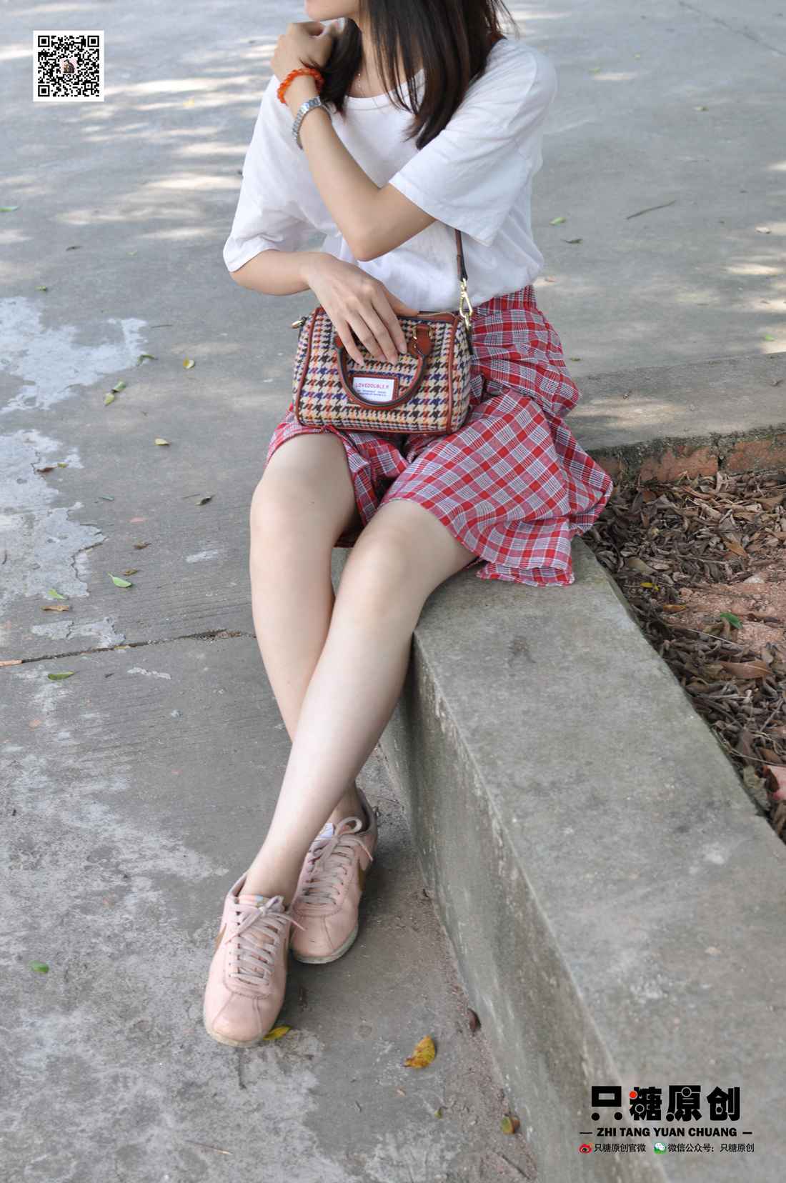 图片[32]-[只糖棉袜] NO.001 诗诗－格子裙休闲风 在线浏览 – 速更版-美库