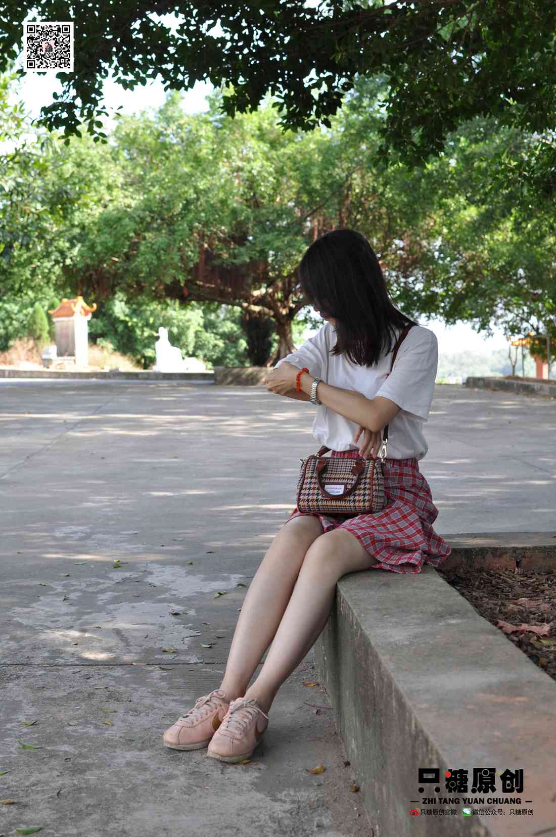 图片[207]-[只糖棉袜] NO.001 诗诗－格子裙休闲风 在线浏览 – 速更版-美库