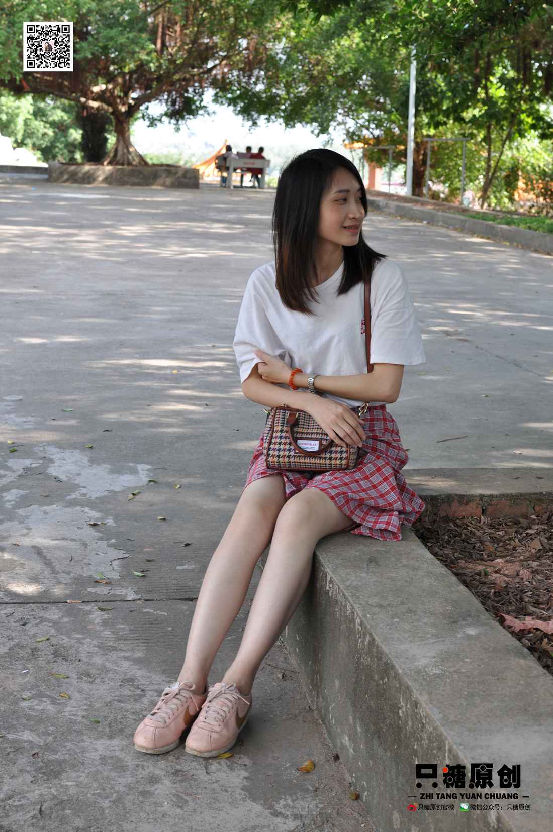 图片[45]-[只糖棉袜] NO.001 诗诗－格子裙休闲风 在线浏览 – 速更版-美库