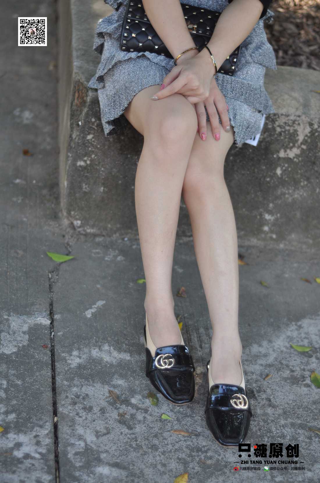 图片[119]-[只糖棉袜] NO.002 婷婷－短裙与薄棉船袜 在线浏览 – 速更版-美库