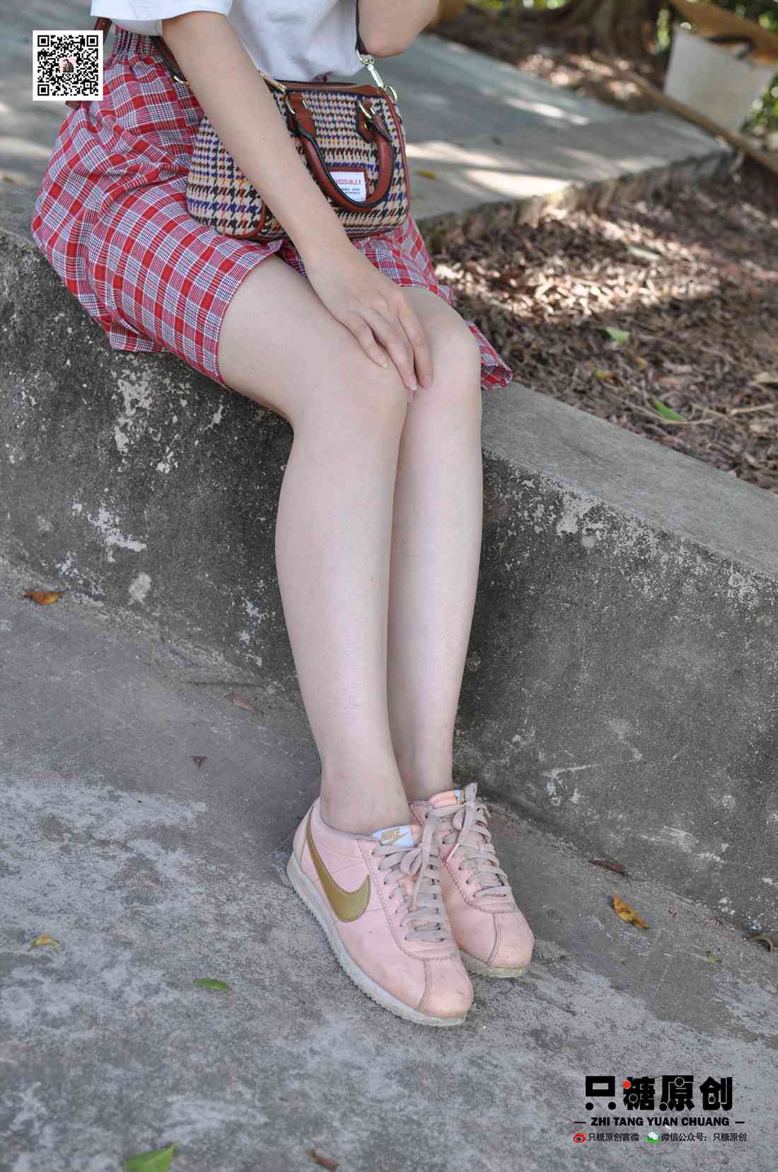 图片[65]-[只糖棉袜] NO.001 诗诗－格子裙休闲风 在线浏览 – 速更版-美库
