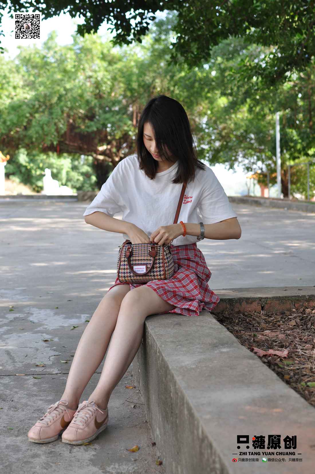 图片[107]-[只糖棉袜] NO.001 诗诗－格子裙休闲风 在线浏览 – 速更版-美库
