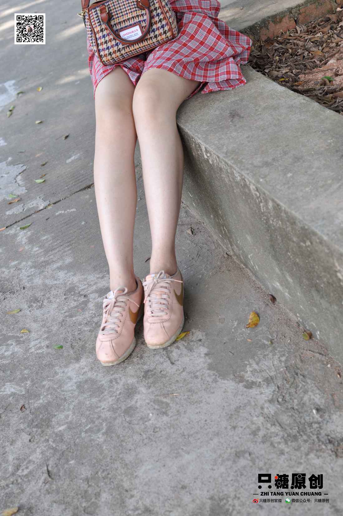 图片[6]-[只糖棉袜] NO.001 诗诗－格子裙休闲风 在线浏览 – 速更版-美库