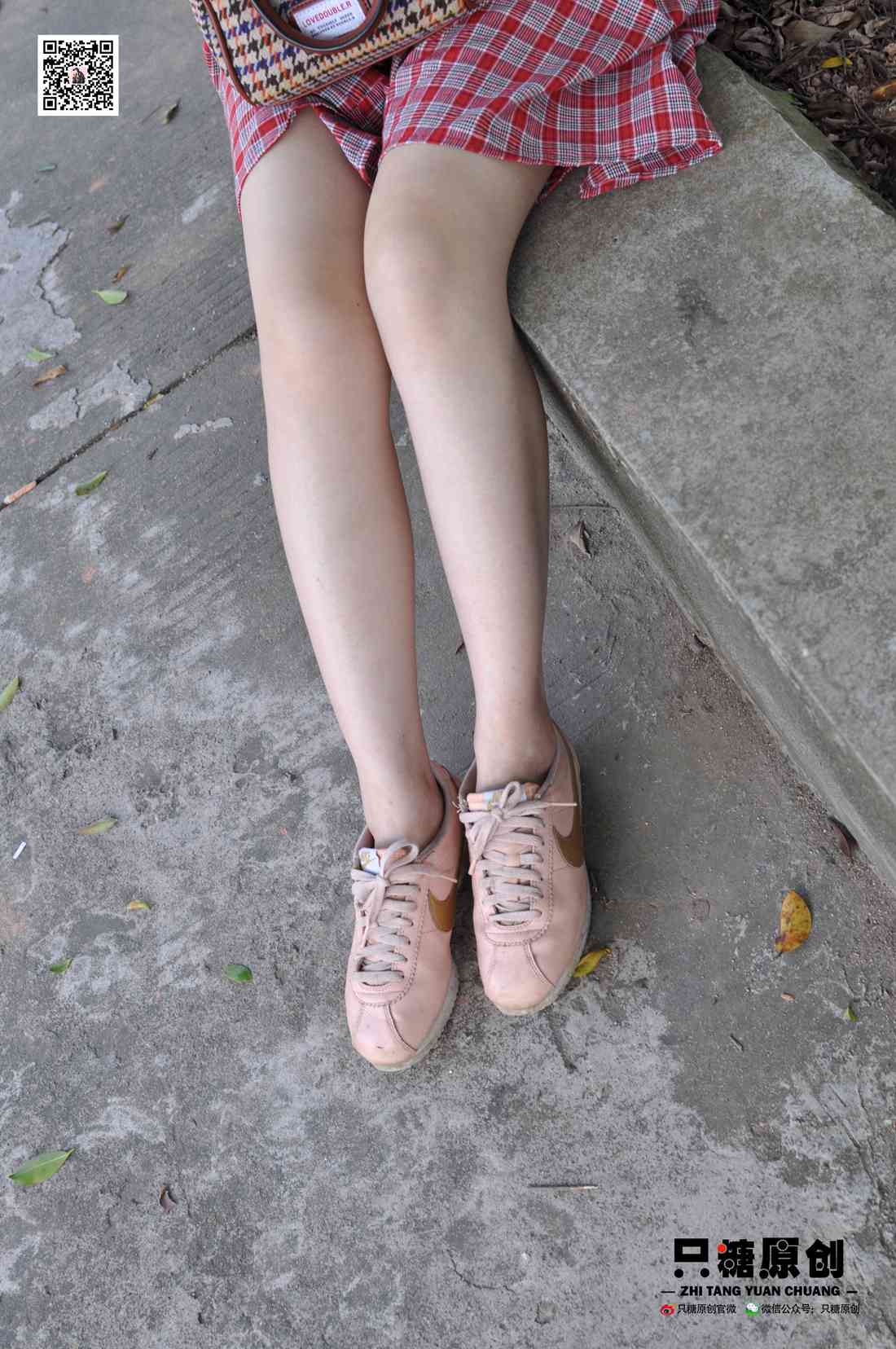 图片[127]-[只糖棉袜] NO.001 诗诗－格子裙休闲风 在线浏览 – 速更版-美库