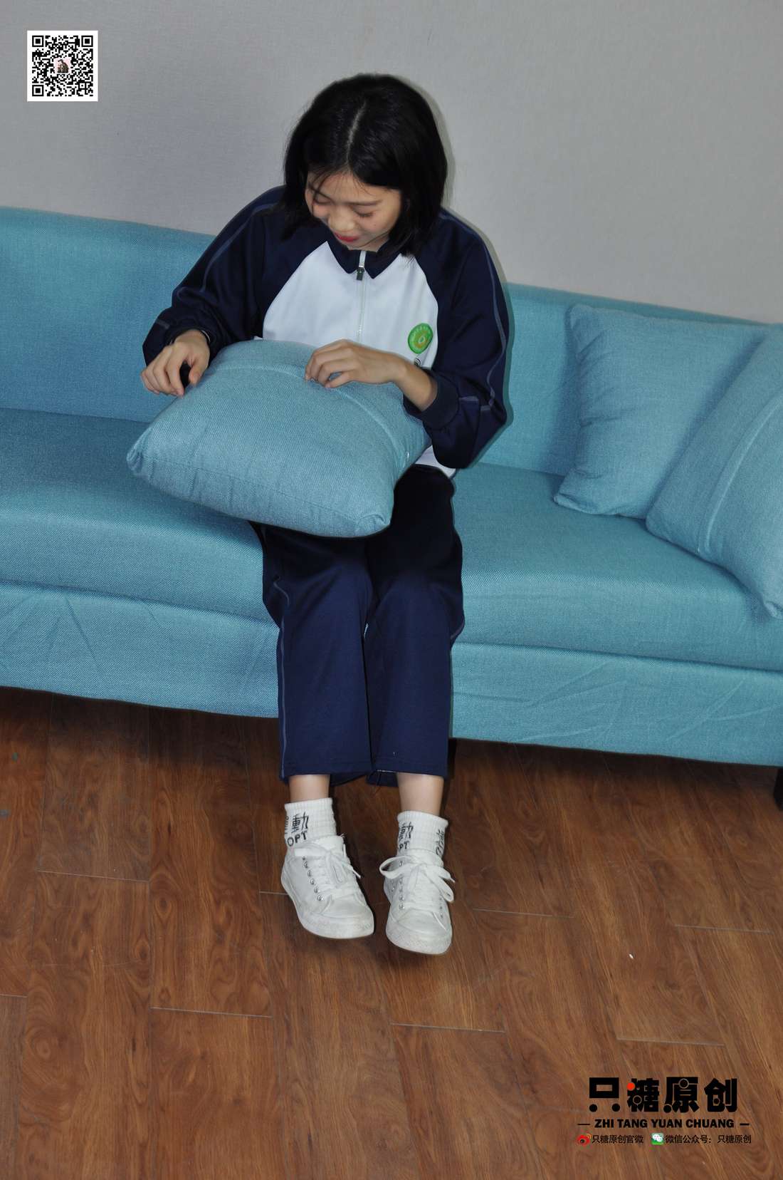 图片[167]-[只糖棉袜] NO.003 嘉欣－运动风白棉袜 在线浏览 – 速更版-美库