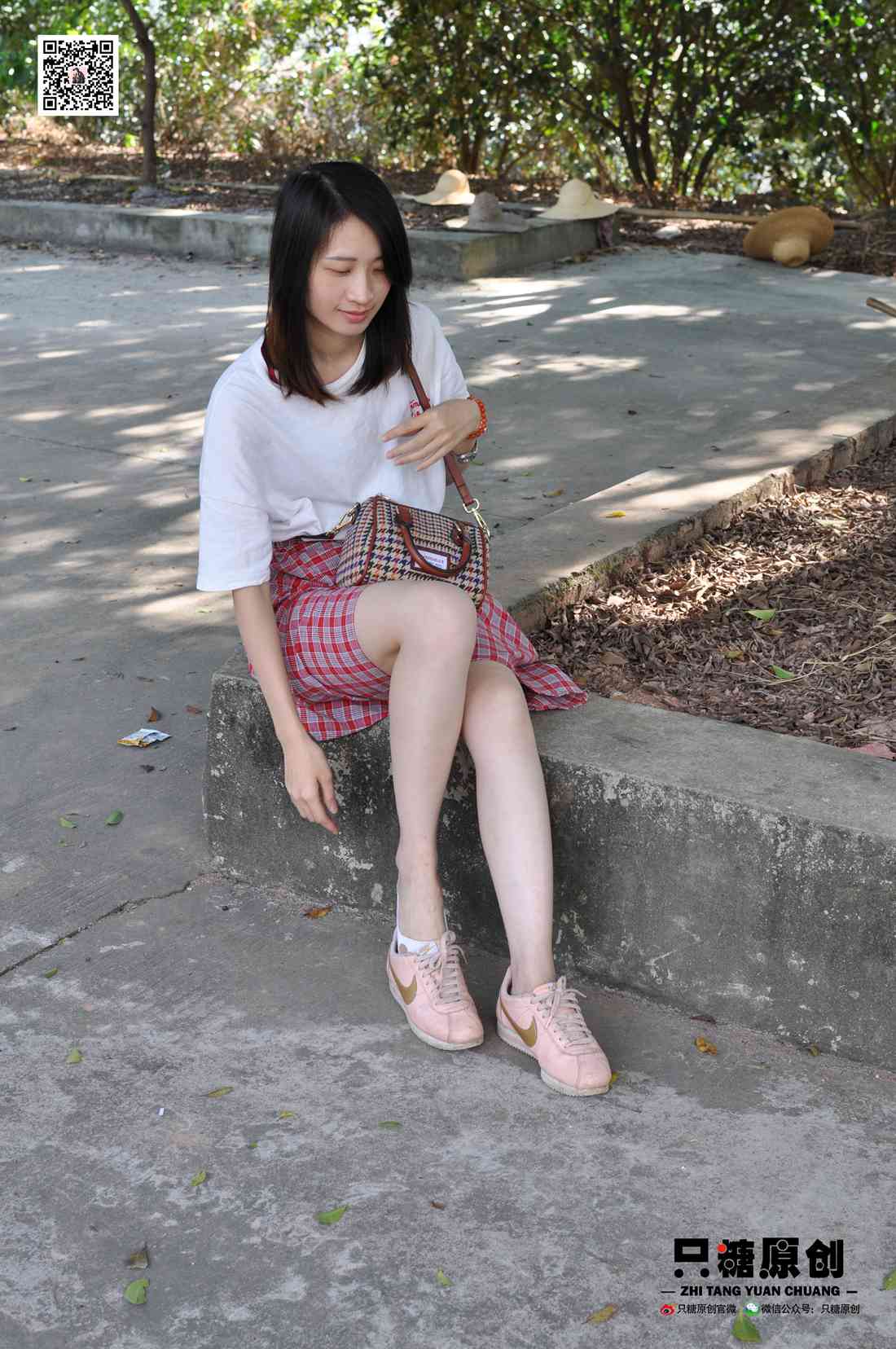 图片[73]-[只糖棉袜] NO.001 诗诗－格子裙休闲风 在线浏览 – 速更版-美库