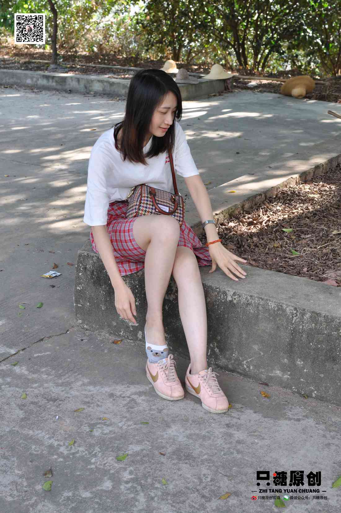 图片[64]-[只糖棉袜] NO.001 诗诗－格子裙休闲风 在线浏览 – 速更版-美库